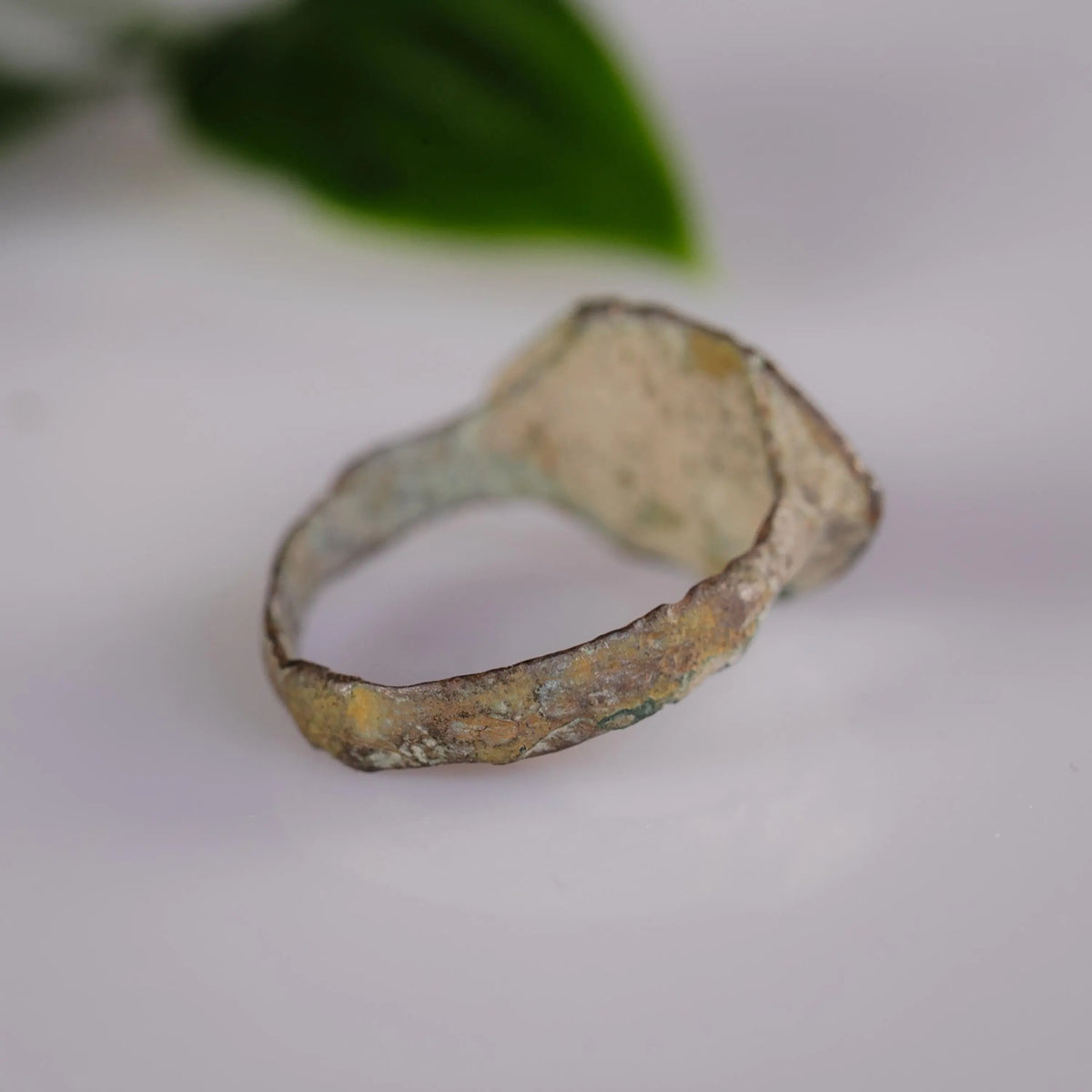 Late Roman Bronze Ring 'Ferreus' (3rd-9th c. CE) EU 53/US 6.5