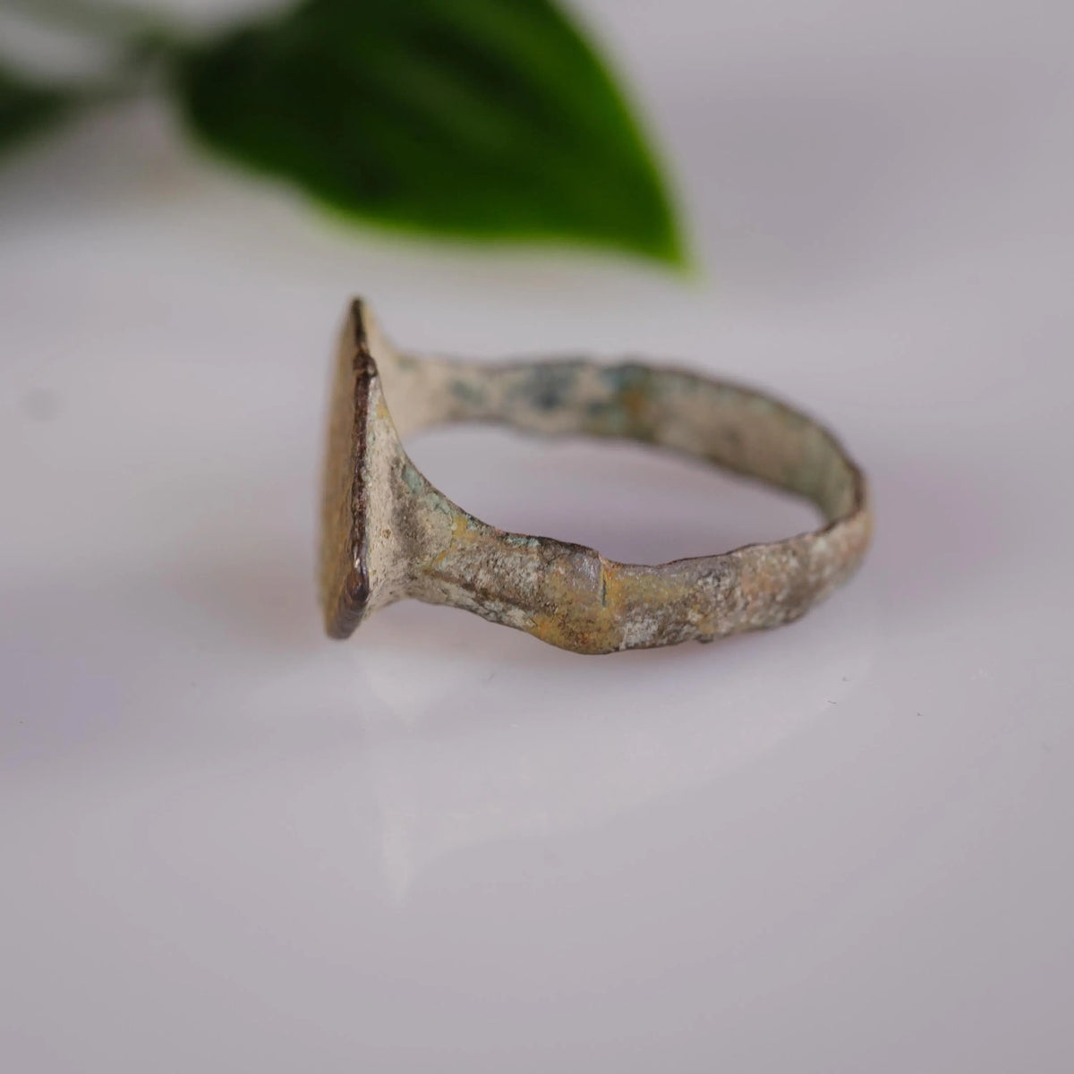 Late Roman Bronze Ring 'Ferreus' (3rd-9th c. CE) EU 53/US 6.5