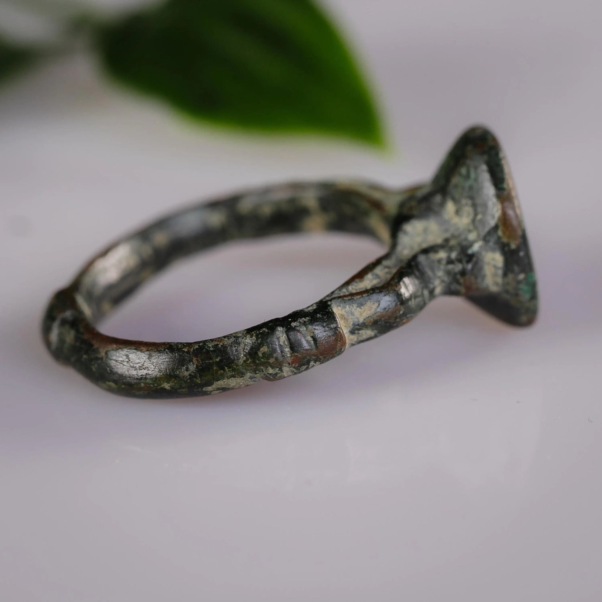 'Transitus' - Late Roman to Early Medieval Bronze Ring (4th–8th C. CE)  EU 59 / US 8.5 Aurora Antiqua