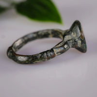 'Transitus' - Late Roman to Early Medieval Bronze Ring (4th–8th C. CE)  EU 59 / US 8.5 Aurora Antiqua